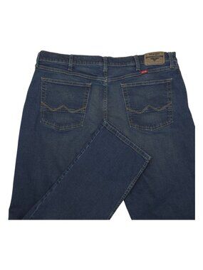 Wrangler Athletic Fit Dark Wash Denim Jeans 38/32 Straight Leg